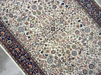 6'8"x9'1" Handmade 100% Wool IndoTabriz Rug