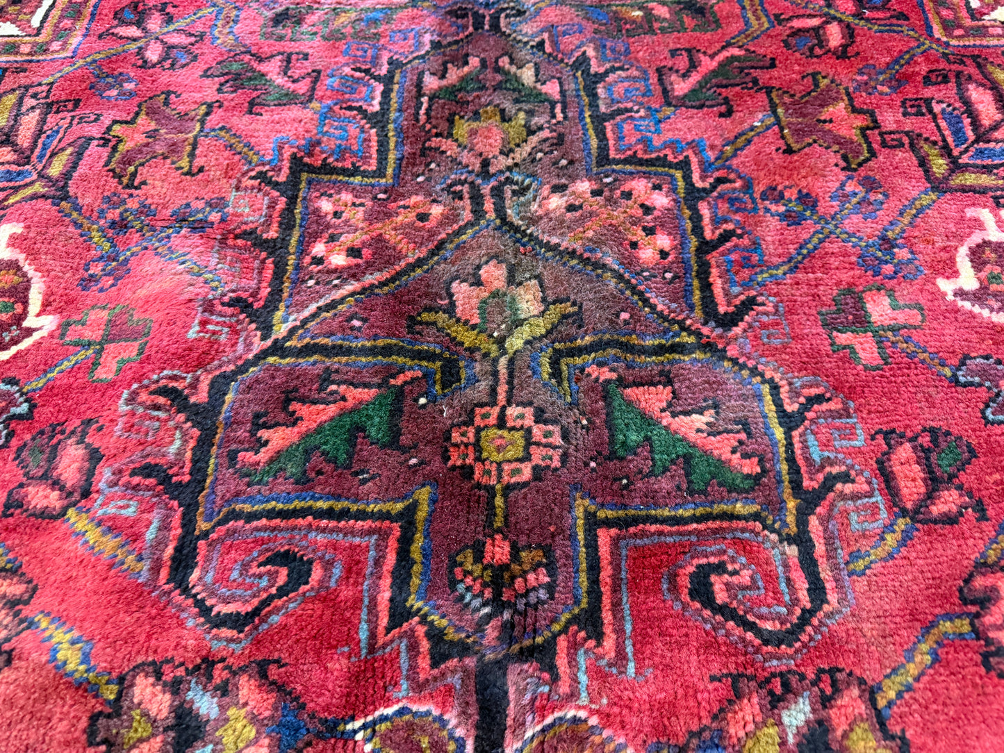 Hand-Knotted Persian Heriz Rug - 10’1”x12’7”