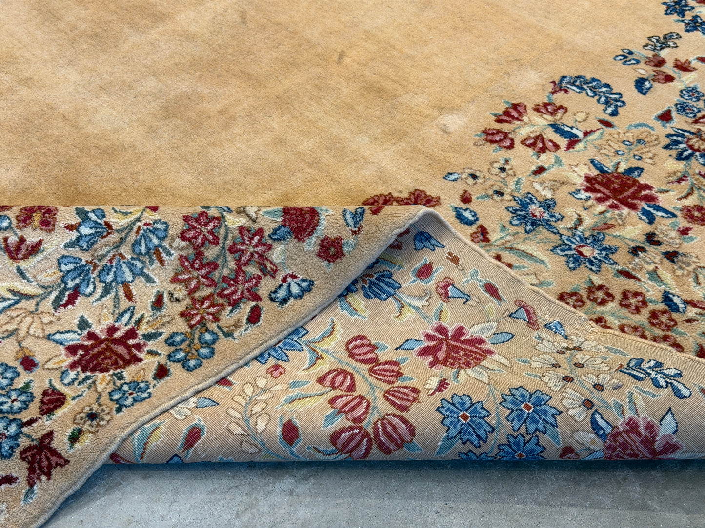 10’x13’ Hand-Knotted Persian Kerman Area Rug