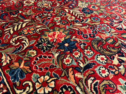 Hand-Knotted Persian Sarouk Rug - 10’x21’8”