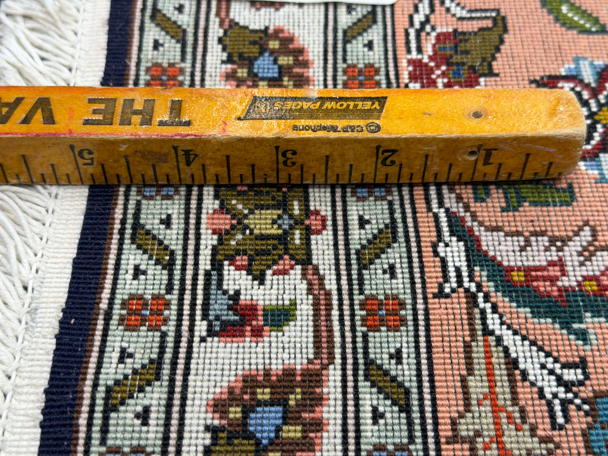 Hand-Knotted 60 Raj Persian Tabriz Rug - 6'5"x6'7"