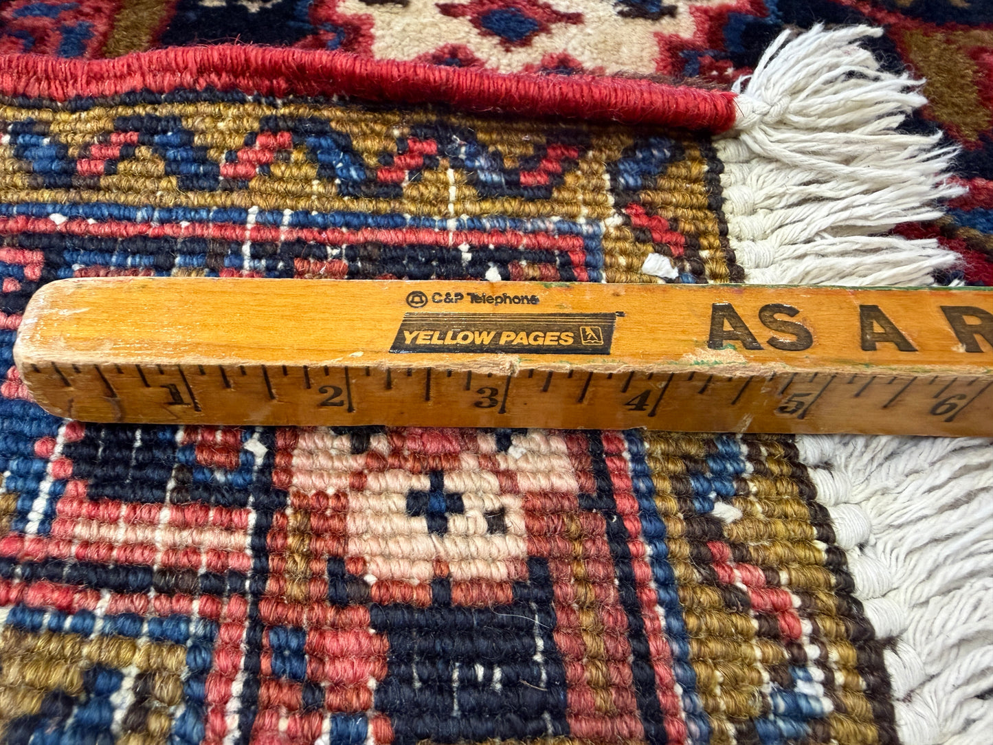 Hand-Knotted Persian Heriz Rug - 3’4”x4’6”