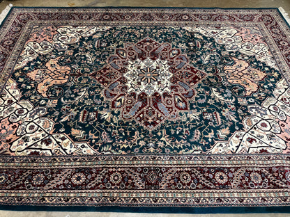 9’9”x13’10” Hand-Knotted Wool IndoHeriz Oriental Area Rug