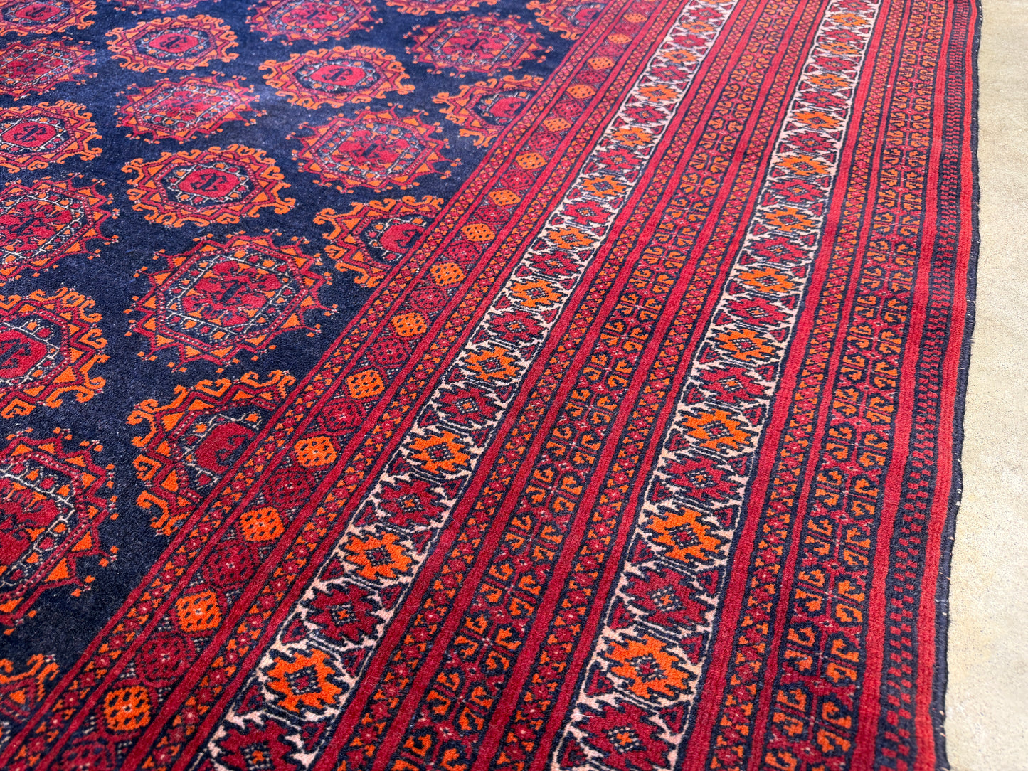 6’5”x9’10” Hand-Knotted Wool Bokhara Oriental Area Rug