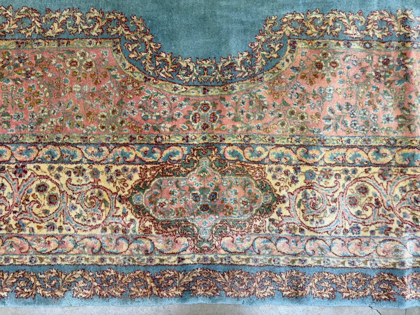 9’10”x14’5” Hand-Knotted Persian Kerman Rug