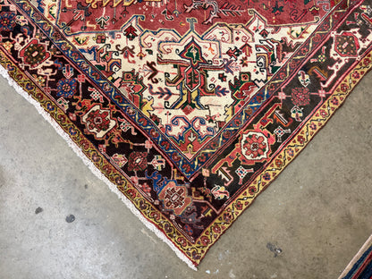 Hand-Knotted Persian Heriz Rug - 8’3”x10’6”
