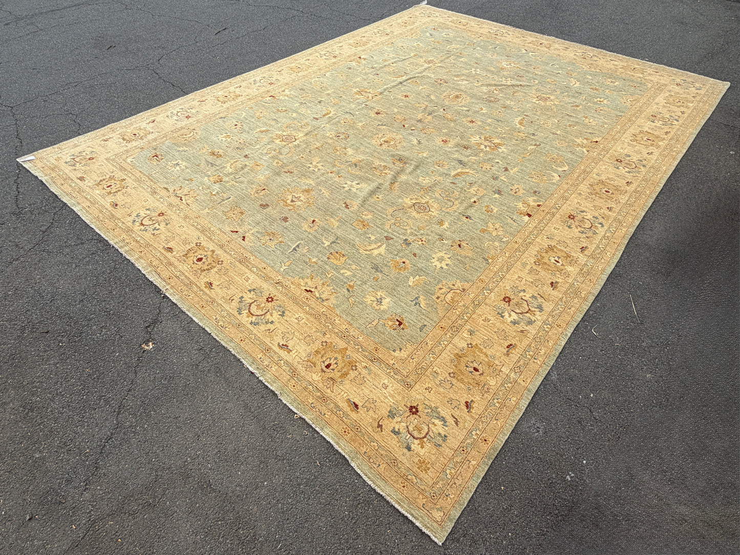 Hand-Knotted Oushak Rug - 13’x17’9”