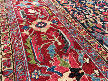 Hand-Knotted Antique Persian Heriz Rug - 12’6”x22’6”