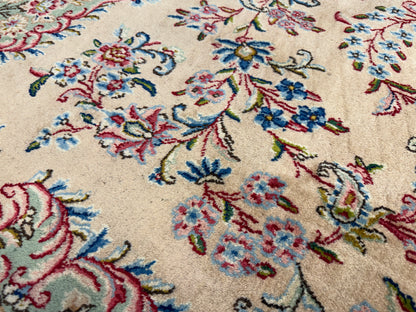 10’2”x13’9” Hand-Knotted Persian Kerman Signed Area Rug