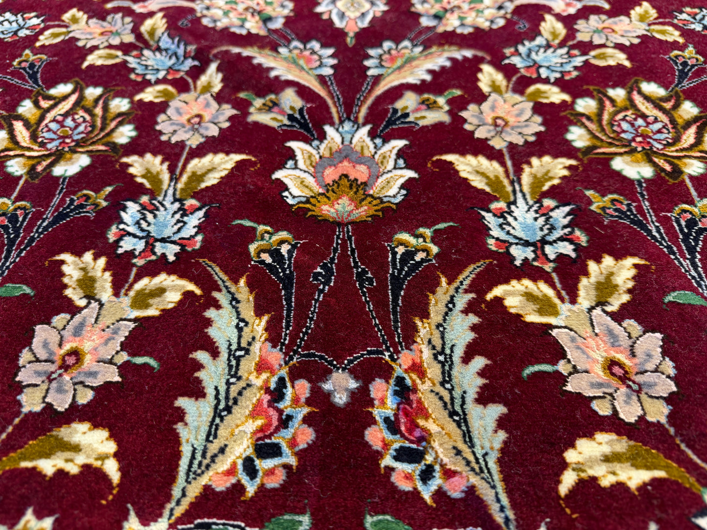 11’4”x16’6” Hand-Knotted 70 Raj Persian Tabriz Rug