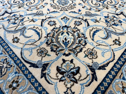 10’x10’ Hand-Knotted Persian Nain Area Rug