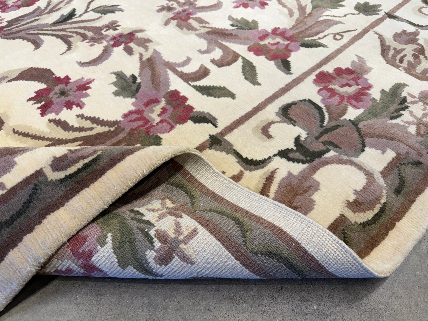Hand-Knotted Floral Rug - Signed - 8’x10’