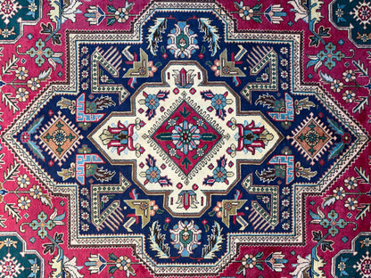 9’11”x13’ Hand-Knotted Persian Tabriz Area Rug