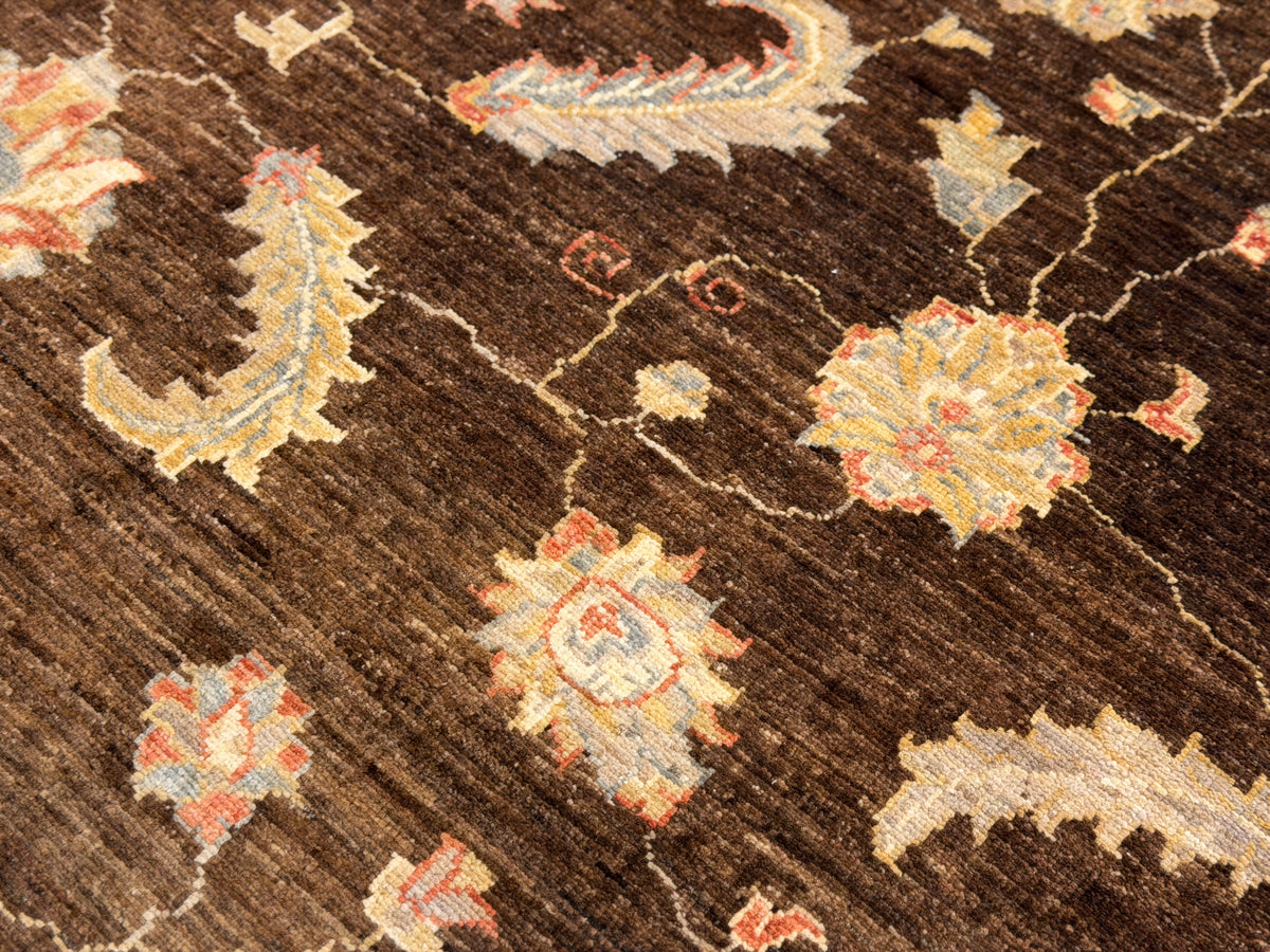 Hand-Knotted Pishawar Rug - 6'3"x9'7"