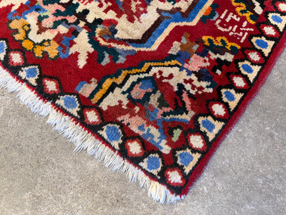 Hand-Knotted Bakhtiari Rug - 2’x2’5”