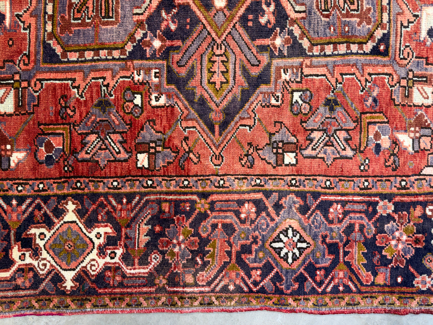 Hand-Knotted Persian Heriz Rug - 8’3”x11’2”
