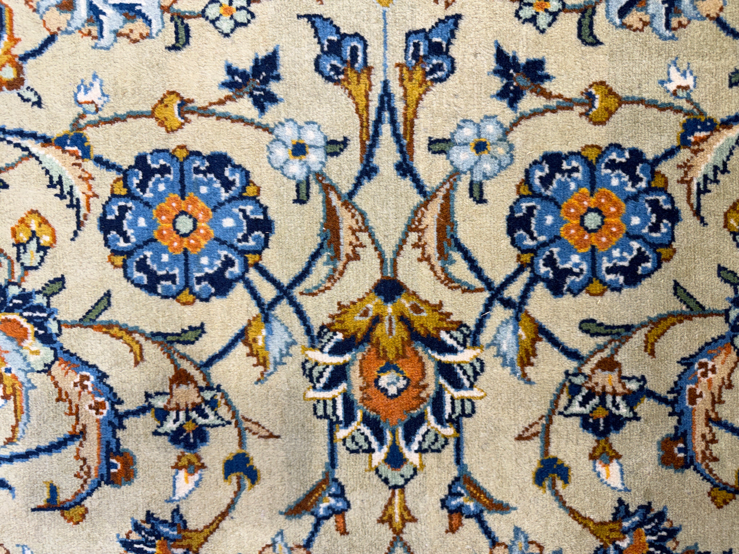 Hand-Knotted Persian Kashan Rug - Signed - 10’5”x13’10”