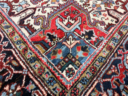 Hand-Knotted Persian Heriz Rug - 10’6”x16’6”