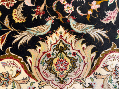 Hand-Knotted 50 Raj Persian Tabriz Rug - 9’11”x12’11”