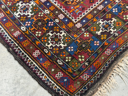 Hand-Knotted Persian Baluchi Rug - 3’10”x7’3”