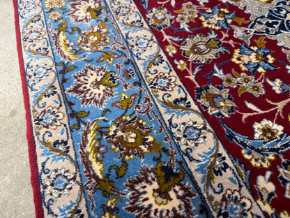 Hand-Knotted Persian Isfahan Rug - 3’7”x5’8”