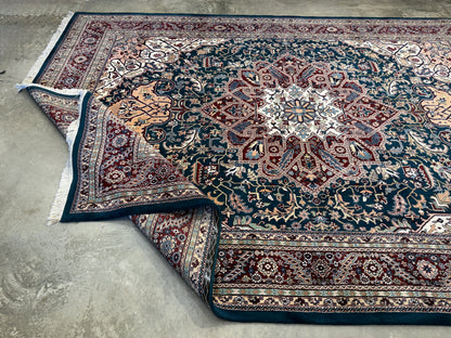 9’9”x13’10” Hand-Knotted Wool IndoHeriz Area Rug
