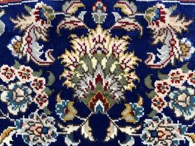 6’ Diameter Luxurious Hand-knotted 100% Silk Round Rug Handmade Blue 6x6