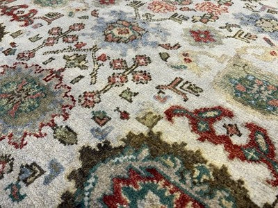 4’x6’ Hand-Knotted All-over Wool Mahal Rug - Traditional Oriental  Area Carpet