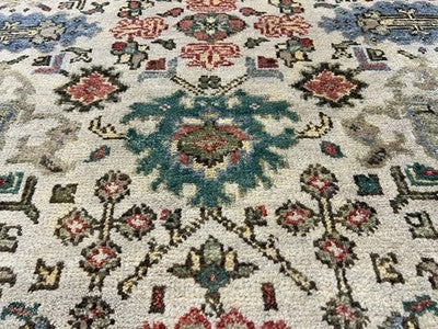 4’x6’ Hand-Knotted All-over Wool Mahal Rug - Traditional Oriental  Area Carpet