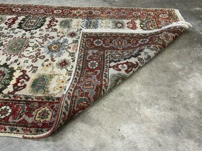 4’x6’ Hand-Knotted All-over Wool Mahal Rug - Traditional Oriental  Area Carpet