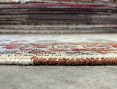 4’x6’ Hand-Knotted All-over Wool Mahal Rug - Traditional Oriental  Area Carpet