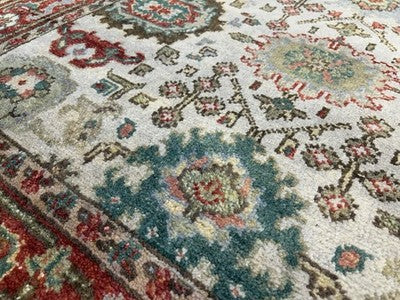 4’x6’ Hand-Knotted All-over Wool Mahal Rug - Traditional Oriental  Area Carpet