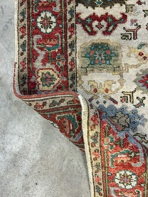 4’x6’ Hand-Knotted All-over Wool Mahal Rug - Traditional Oriental  Area Carpet