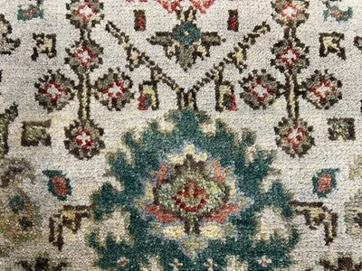 4’x6’ Hand-Knotted All-over Wool Mahal Rug - Traditional Oriental  Area Carpet