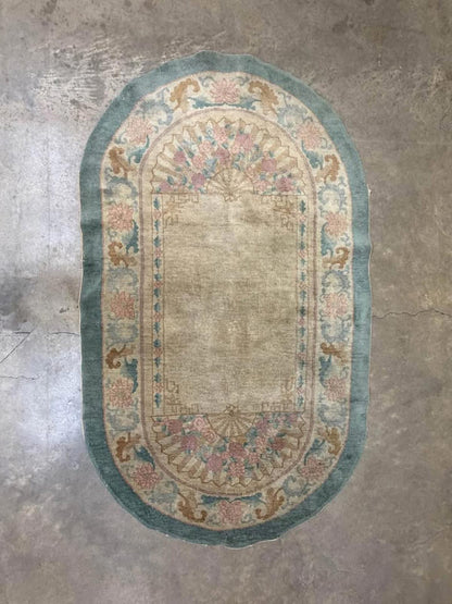 4’x6’8” Antique Handmade Oriental Rug