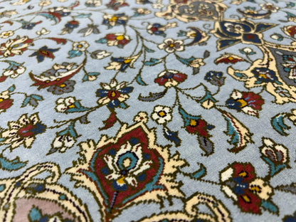 3x5 Luxurious Fine Hand-Knotted 100% Silk Signed Persiane Qume Rug Handmade