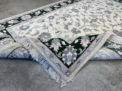 4’1”x6’2” Hand-knotted Wool All-Over Rug - Traditional Oriental Carpet