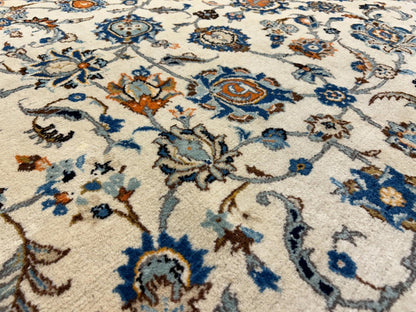 10’4”x15’2” Hand-Knotted Wool All-over Kashane Area Rug - Handmade Carpet 10x15