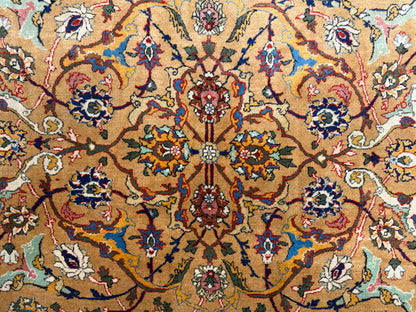 Hand-Knotted Persian Kashan Rug - 9’9”x14’5”