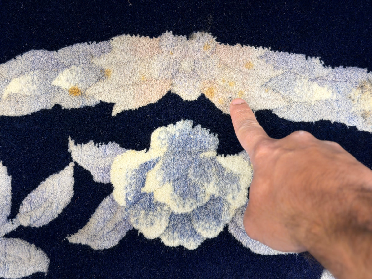 Hand-Knotted Art Deco Rug - 5’3”x8’5”