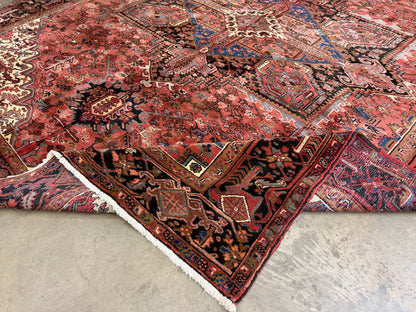 9’9”x11’2” Hand-Knotted Persian Heriz Rug