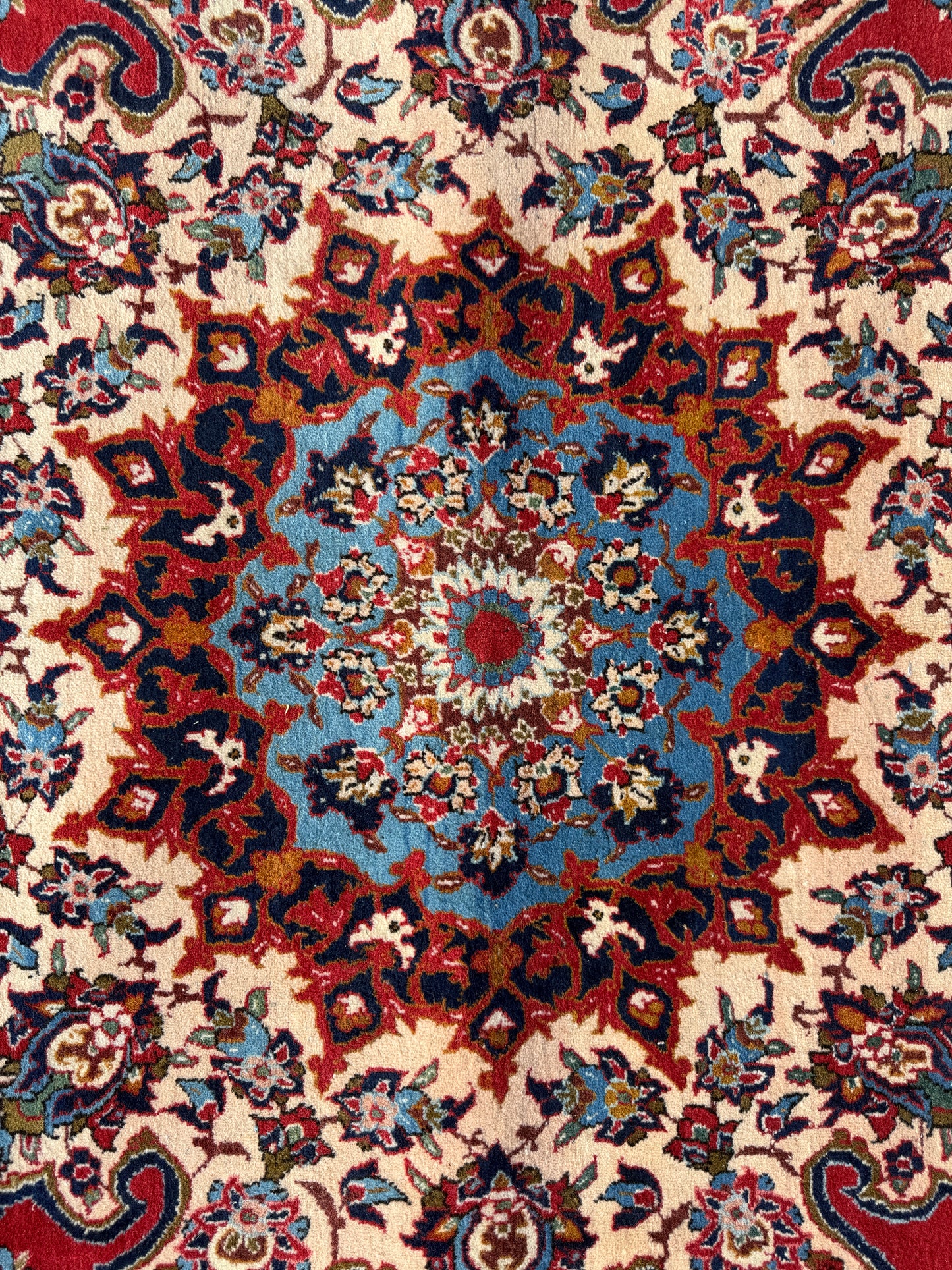Hand-Knotted Persian Isfahan Rug - 13’9”x18’2”
