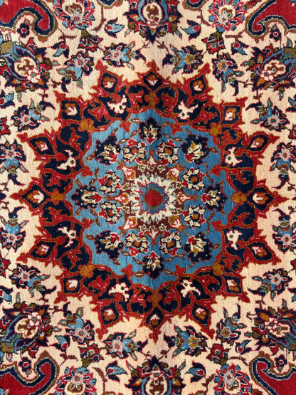 Hand-Knotted Persian Isfahan Rug - 13’9”x18’2”