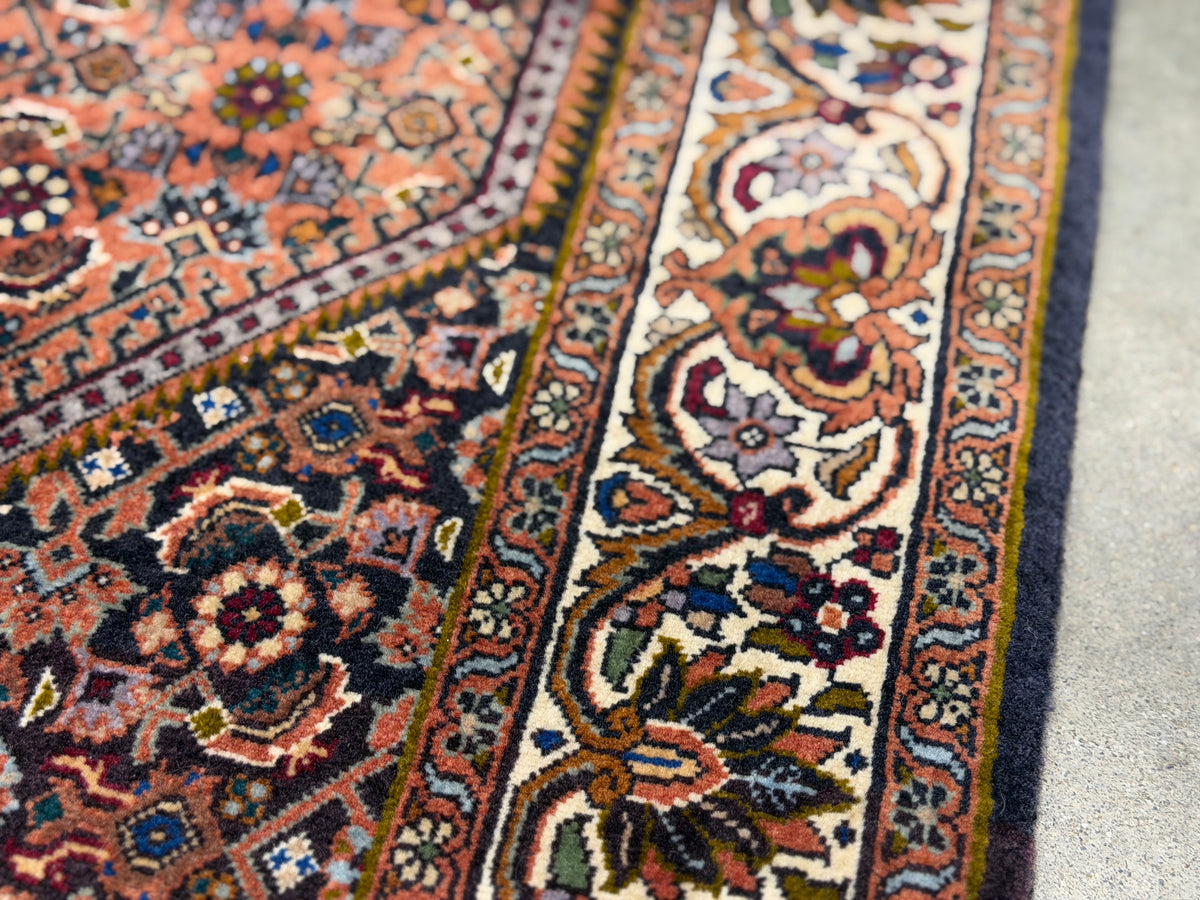 Hand-Knotted Persian Bidjar Rug - 3'7"x5'7"