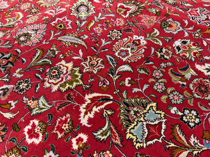 11’6”x16’3” Hand-Knotted Very Fine Wool Persian Tabriz Area Rug 60 Raj