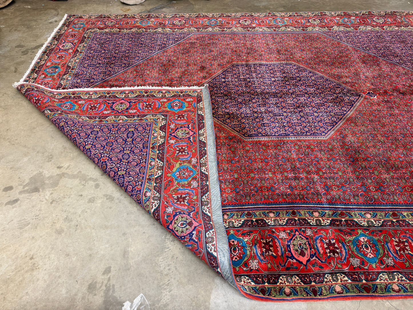 10’x13’ Hand-Knotted Wool Bidjar Persian Area Rug 10x13 Handmade Carpet