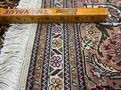 Hand-Knotted Persian Tabriz Mahi Rug - 5'x6'4"