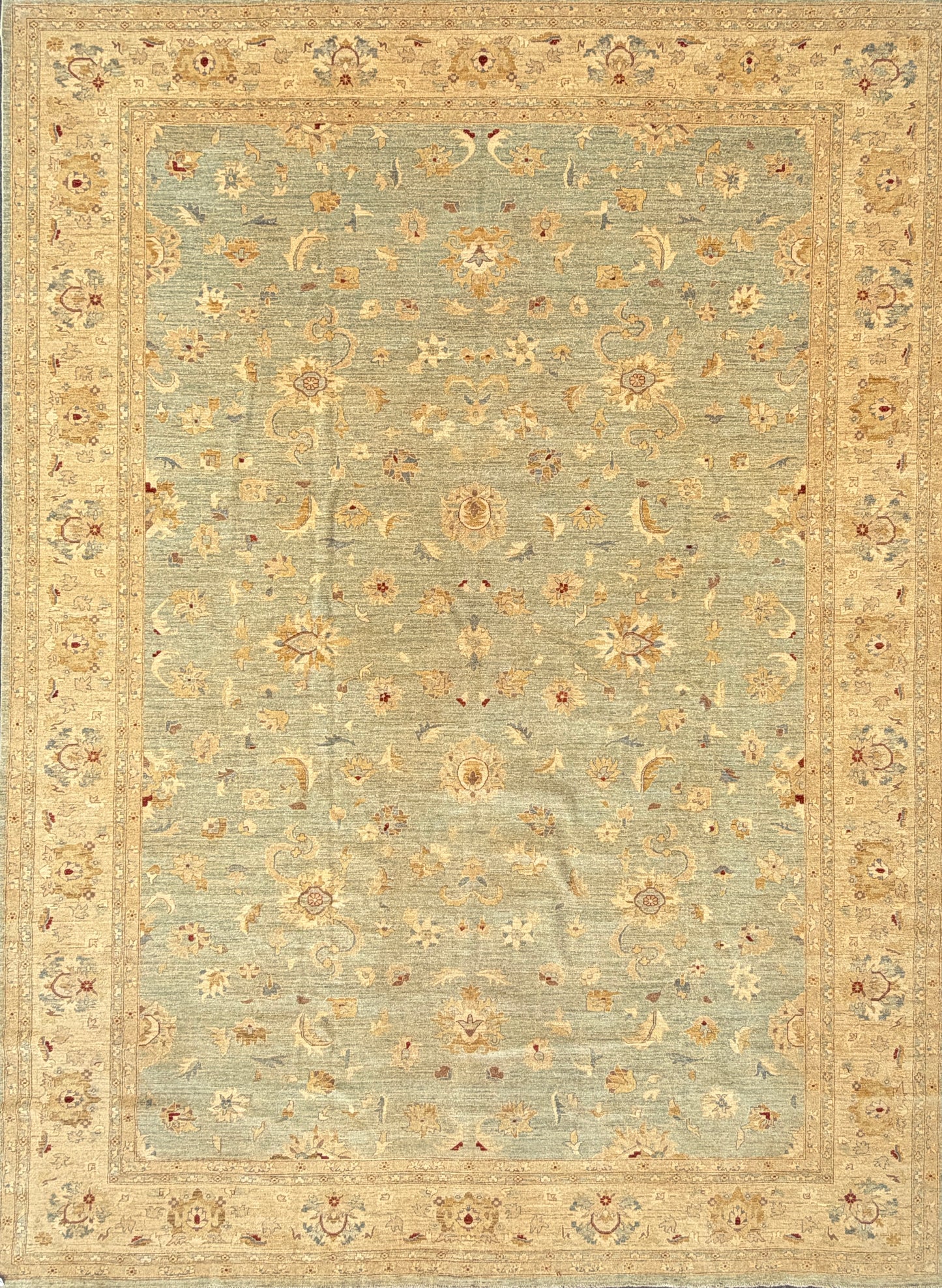 Hand-Knotted Oushak Rug - 13’x17’9”