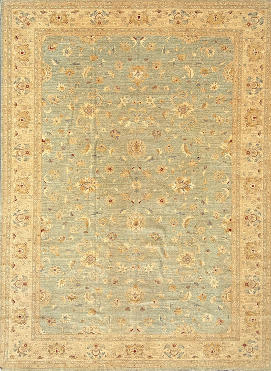 Hand-Knotted Oushak Rug - 13’x17’9”