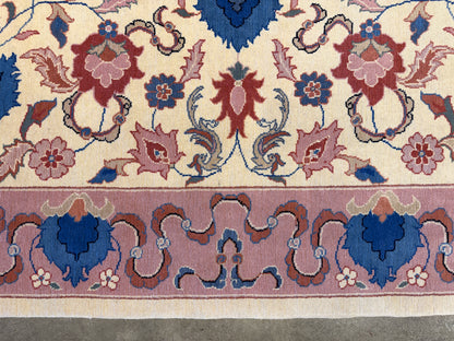7’10”x10’2” Hand-Knotted Wool Tabriz Romanian Area Rug